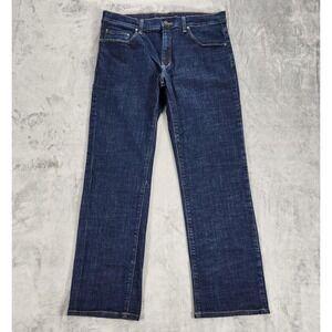 Mott & Bow Jeans Mens 35x30 Dark Blue Wooster Straight Leg Stretch Denim Classic